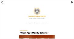 Desktop Screenshot of massivegreatness.com